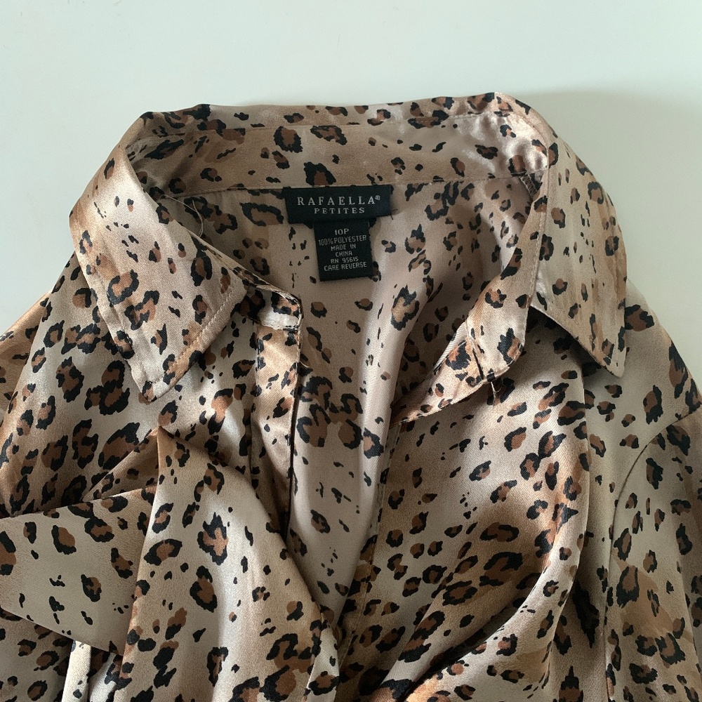 Rafaella leopard print blouse